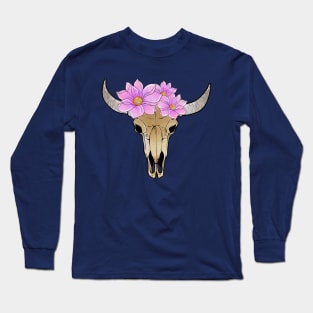 Boho Skull Long Sleeve T-Shirt